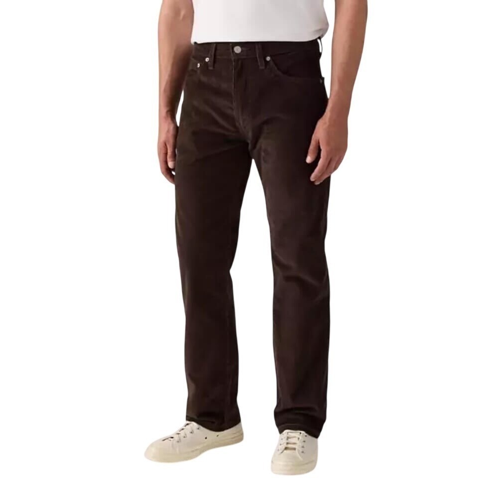 Levi's 505 Corduroy Pants Straight Leg Brown Retro Levis Neutral Classic 32x32